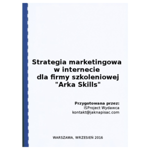Strategia marketingowa w internecie dla firmy szkoleniowej Arka Skills