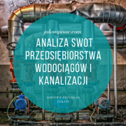 Analiza SWOT Przedsiębiorstwa Wodociągów i Kanalizacji