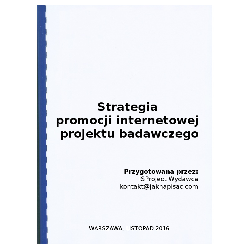 Strategia promocji internetowej projektu badawczego